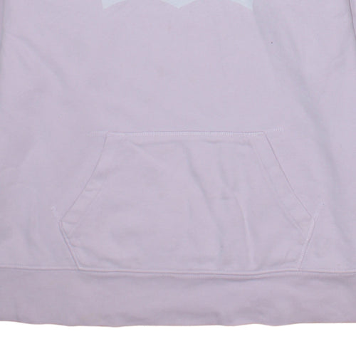 Levi's Women's Pink Pullover Hoodie Medium Logo Cotton Blend
