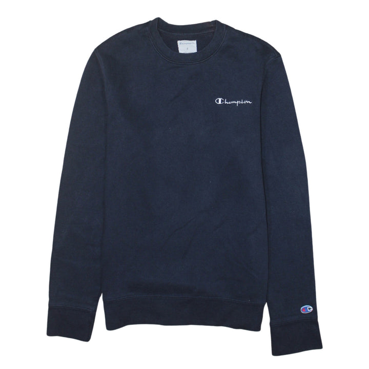 Champion Men's Blue Small Crew Neck Pullover Sweatshirt