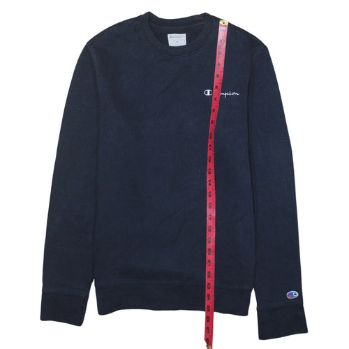 Champion Men's Blue Small Crew Neck Pullover Sweatshirt
