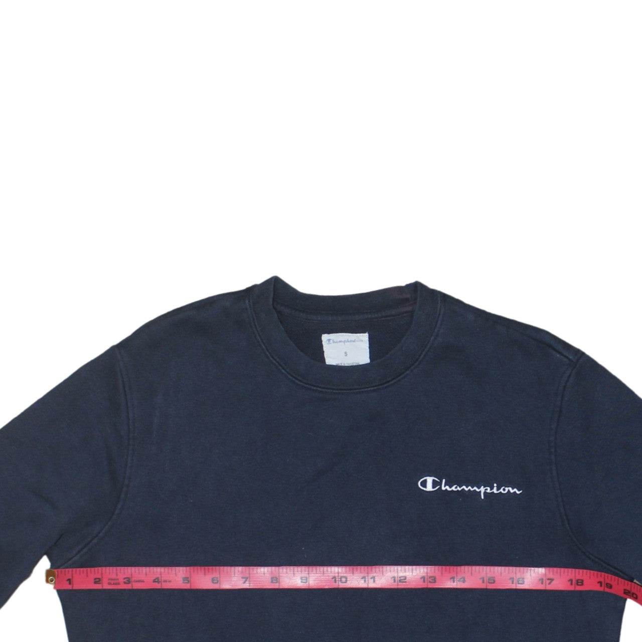 Champion Men's Blue Small Crew Neck Pullover Sweatshirt