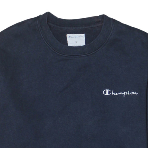Champion Men's Blue Small Crew Neck Pullover Sweatshirt