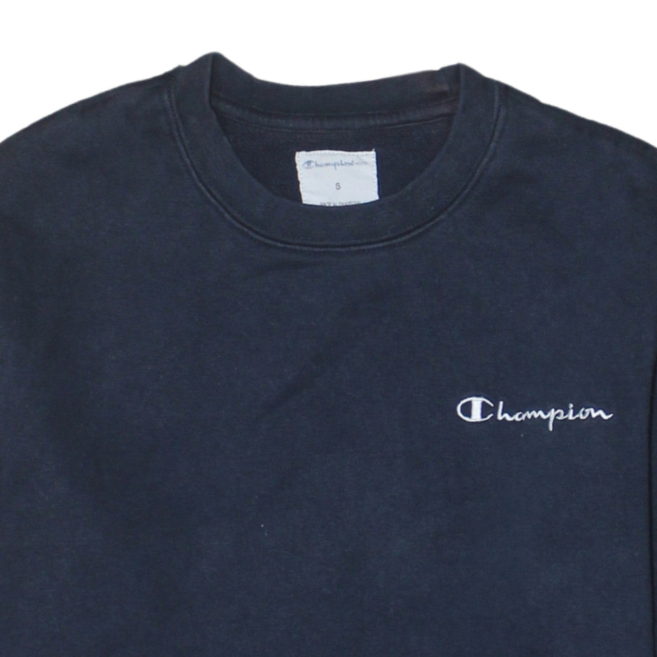 Champion Men's Blue Small Crew Neck Pullover Sweatshirt