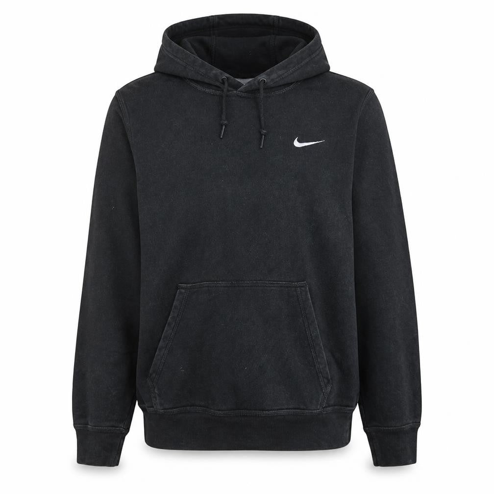 Nike Men's Black Pullover Hoodie M Regular Fit Fleece Sportswear