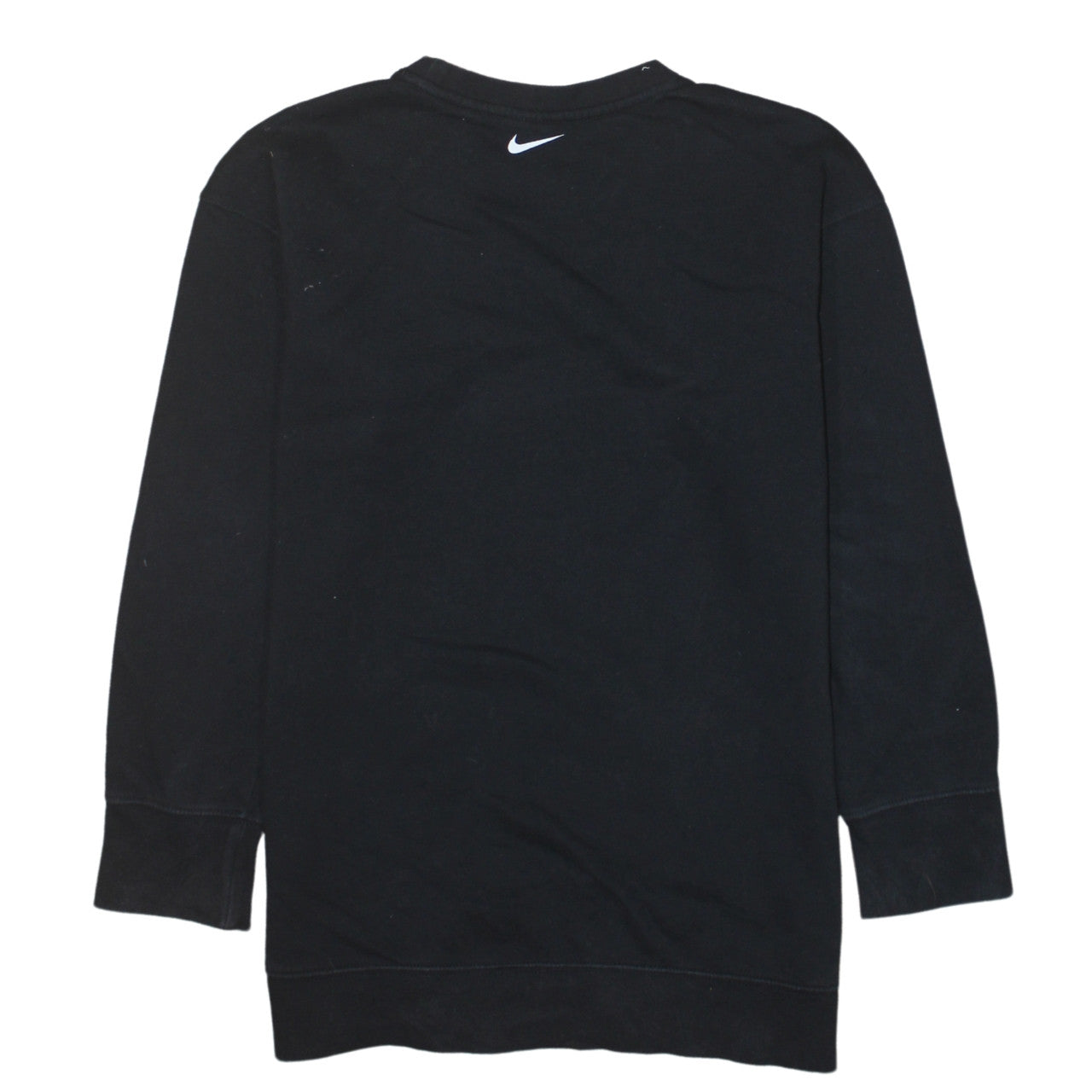 Nike Boys Black Large Sweatshirt with Multicoloured Swoosh Logo