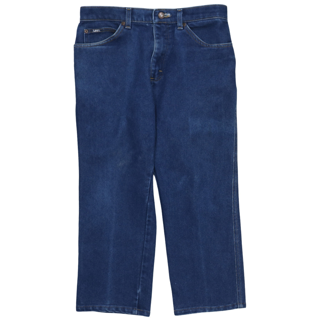 Lee Men's Blue 33x30 Straight Regular Fit Denim Jeans