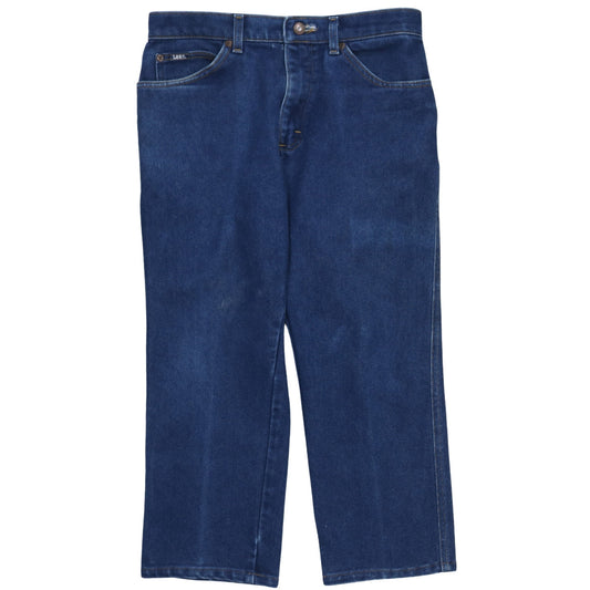 Lee Men's Blue 33x30 Straight Regular Fit Denim Jeans