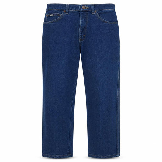 Front view of Lee Men's Blue 33x30 Straight Regular Fit Denim Jeans