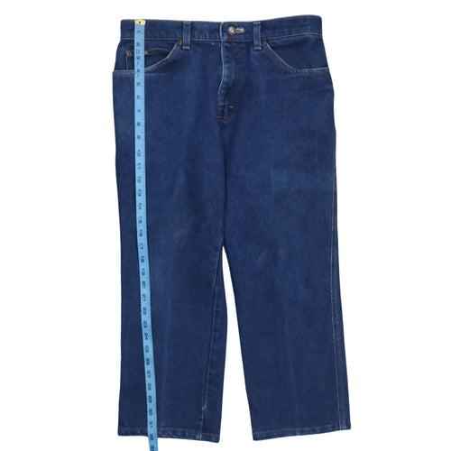 Lee Men's Blue 33x30 Straight Regular Fit Denim Jeans