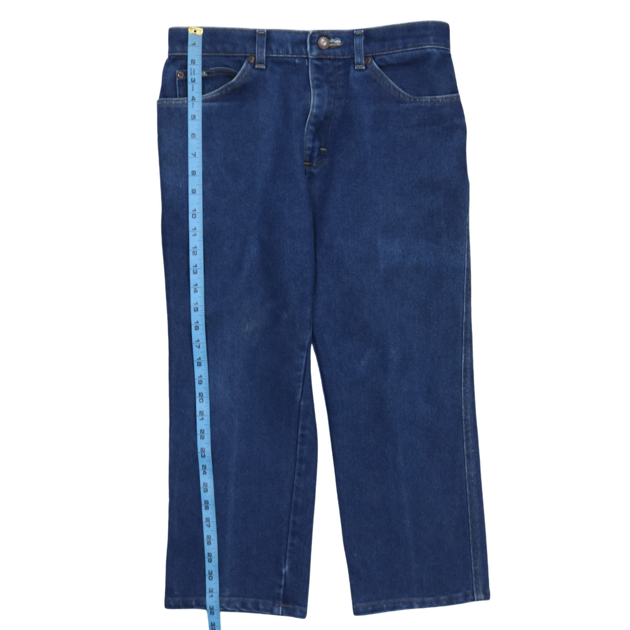 Lee Men's Blue 33x30 Straight Regular Fit Denim Jeans