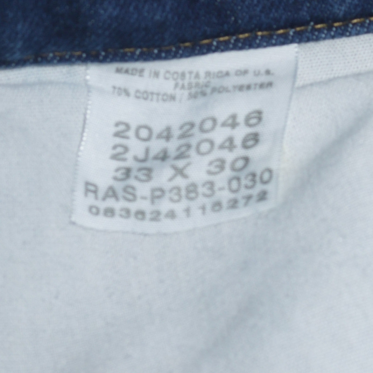 Lee Men's Blue 33x30 Straight Regular Fit Denim Jeans
