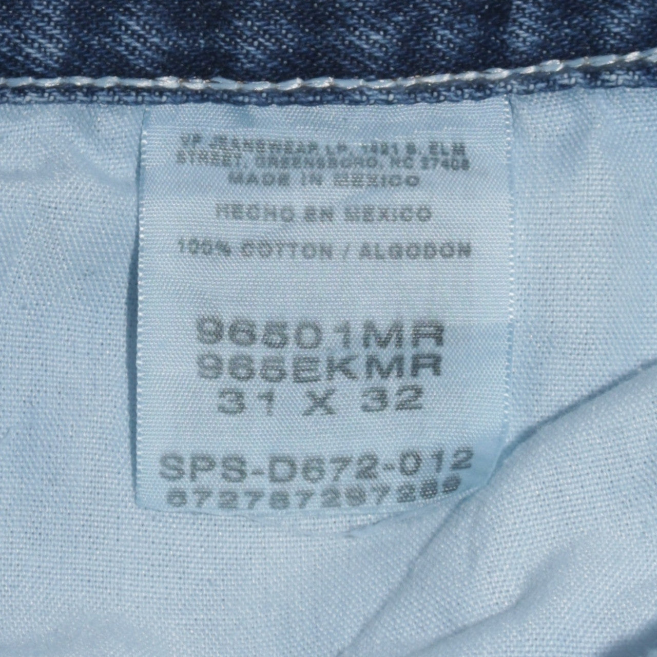 Wrangler Men's Blue Classic Straight Fit Denim Jeans 31x32