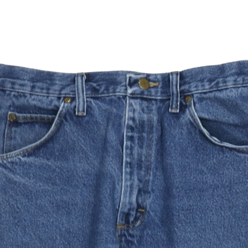 Wrangler Men's Blue Classic Straight Fit Denim Jeans 31x32