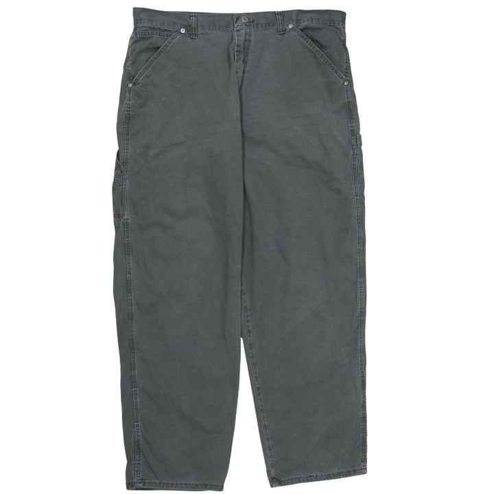 Lee Men's Grey Relaxed Fit Straight Denim Jeans 36x32
