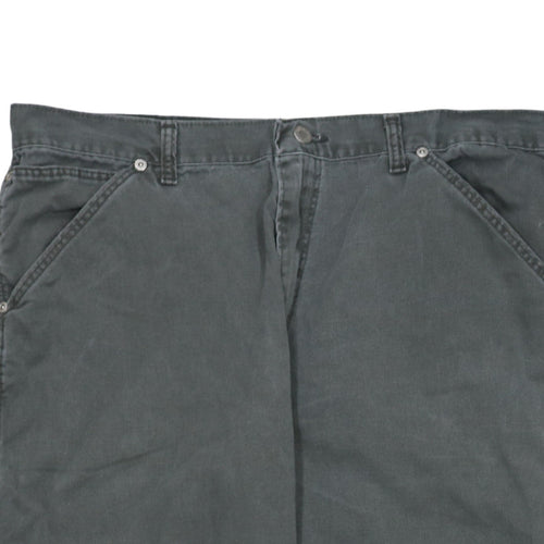 Lee Men's Grey Relaxed Fit Straight Denim Jeans 36x32