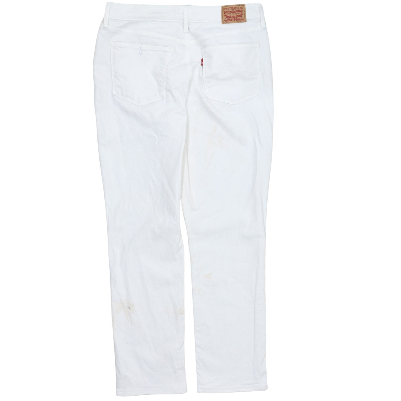 Levi's Women's White Classic Straight Jeans Size 12