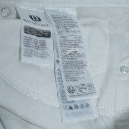 Levi's Women's White Classic Straight Jeans Size 12