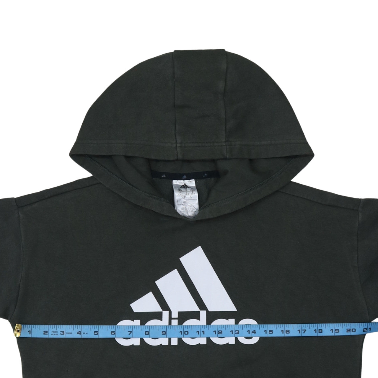 Adidas Womens Black Small Pullover Hoodie with Logo Design