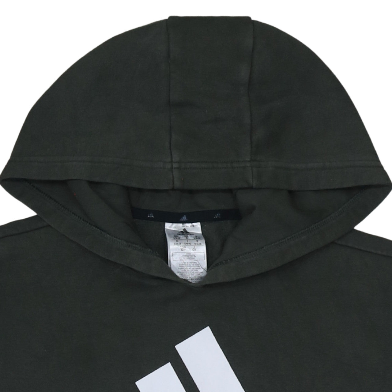 Adidas Womens Black Small Pullover Hoodie with Logo Design