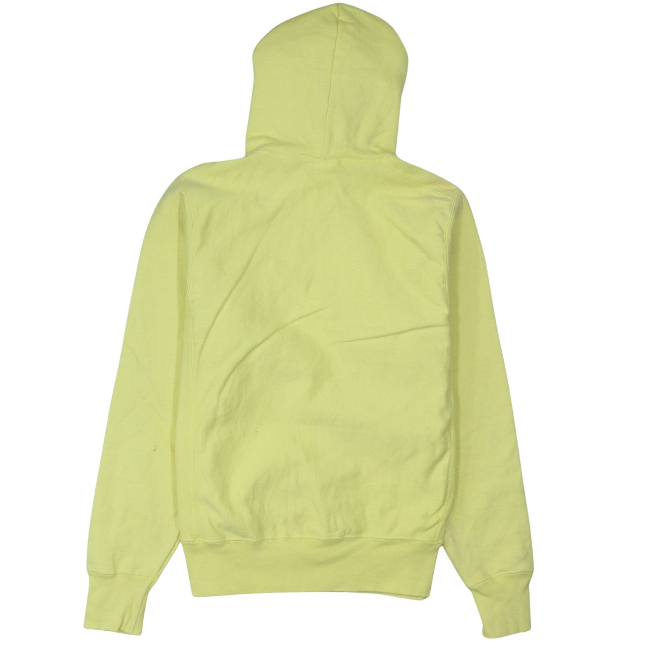 Champion Womens Yellow Small Reverse Weave Pullover Hoodie