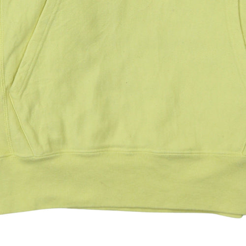 Champion Womens Yellow Small Reverse Weave Pullover Hoodie