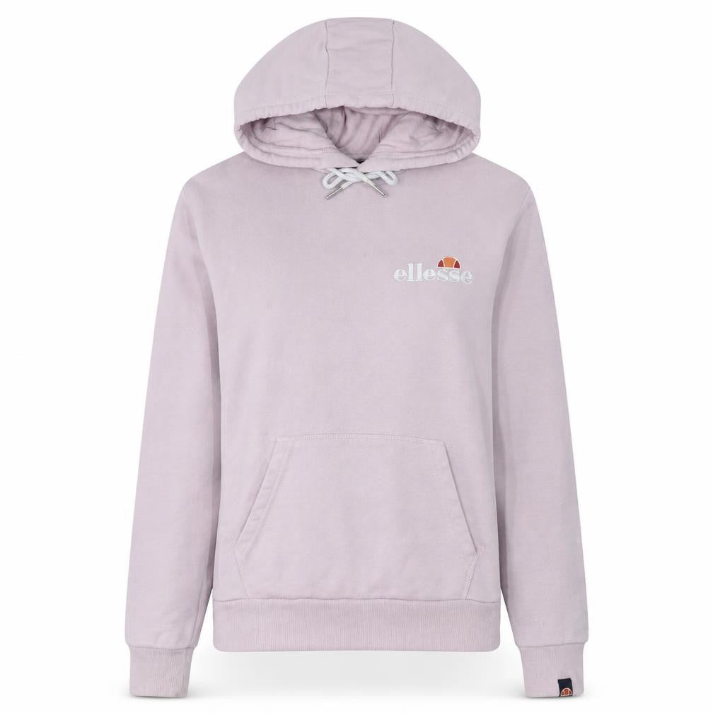 Ellesse Womens Pink Pullover Hoodie UK 6 Cotton Blend Hooded Sweatshirt