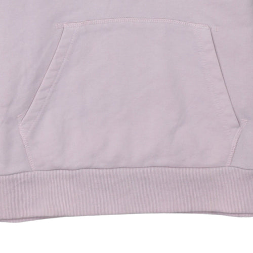 Ellesse Womens Pink Pullover Hoodie UK 6 Cotton Blend Hooded Sweatshirt