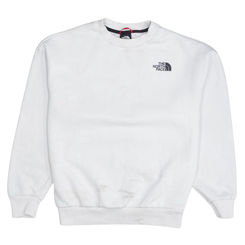The North Face Womens White Small Pullover Sweatshirt Graphic Print
