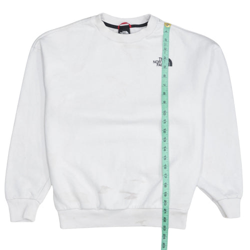The North Face Womens White Small Pullover Sweatshirt Graphic Print