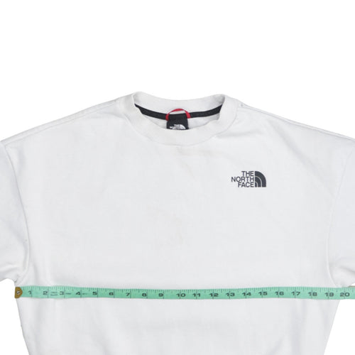 The North Face Womens White Small Pullover Sweatshirt Graphic Print