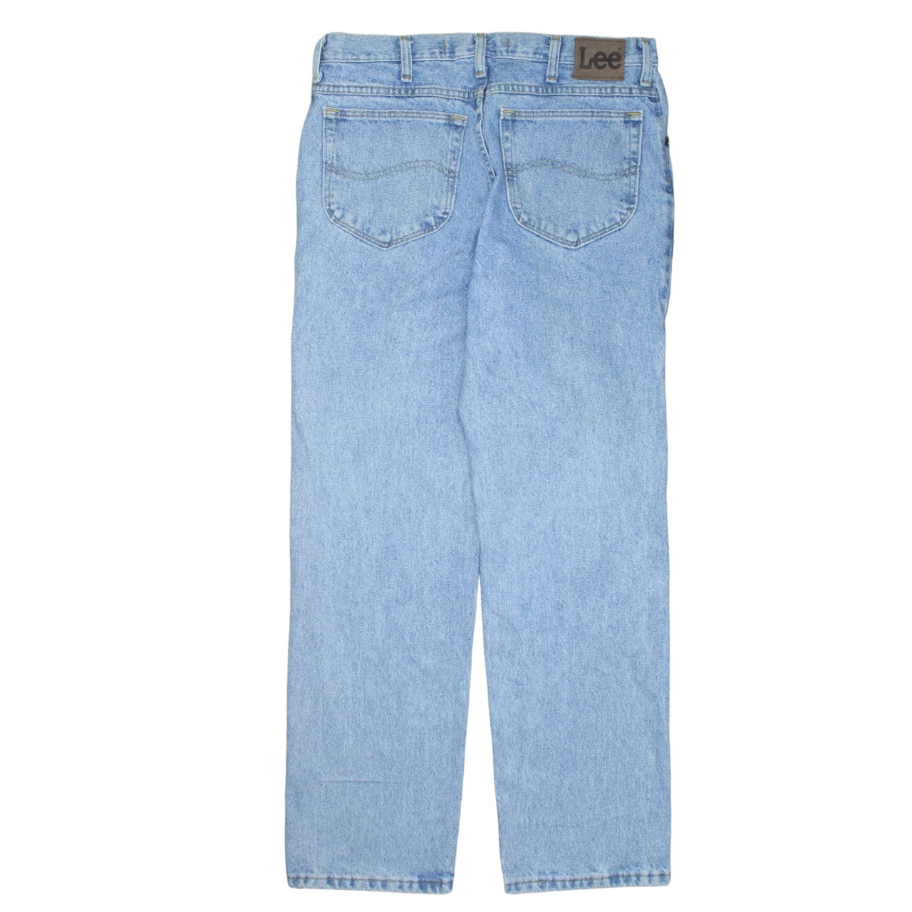 Lee Mens Blue Regular Fit Straight Leg Denim Jeans 34x30