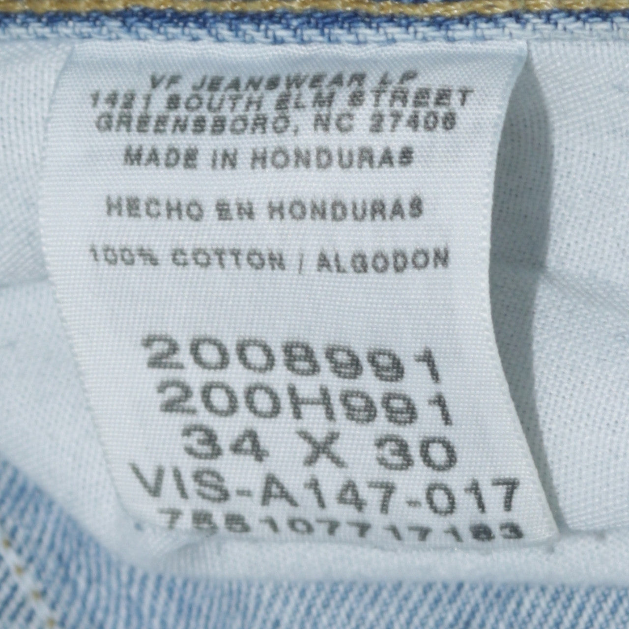 Lee Mens Blue Regular Fit Straight Leg Denim Jeans 34x30