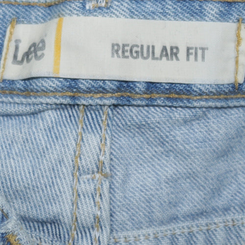 Lee Mens Blue Regular Fit Straight Leg Denim Jeans 34x30