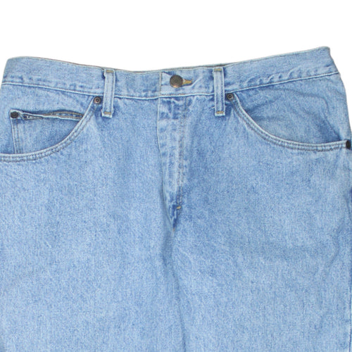 Lee Mens Blue Regular Fit Straight Leg Denim Jeans 34x30