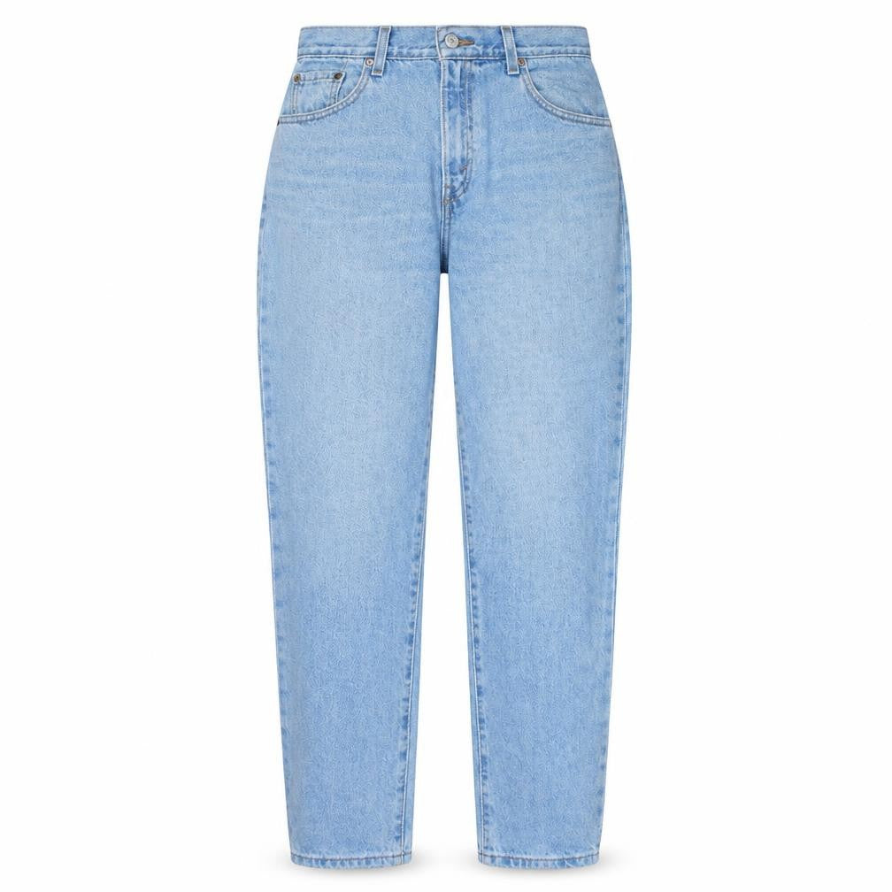 Front view of Levi's Women's Blue 550 Relaxed Fit Tapered Jeans, size 8