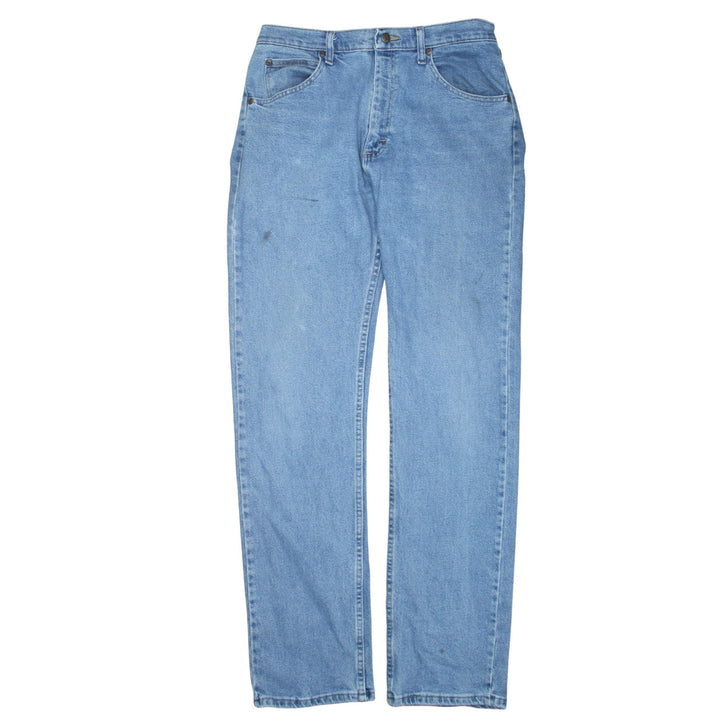 Wrangler Men's Blue 32x34 Straight Leg Light Wash Jeans