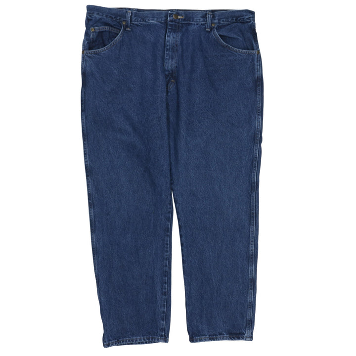 Wrangler Men's Blue 42x30 Regular Fit Straight Denim Jeans