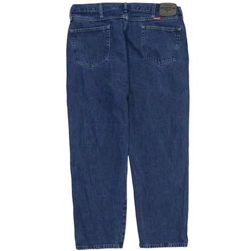 Wrangler Men's Blue 42x30 Regular Fit Straight Denim Jeans