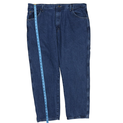 Wrangler Men's Blue 42x30 Regular Fit Straight Denim Jeans