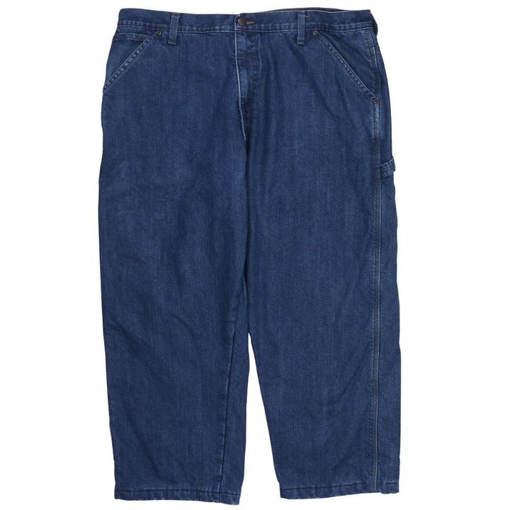 Wrangler Men Blue 40x30 Regular Fit Lined Denim Straight Jeans