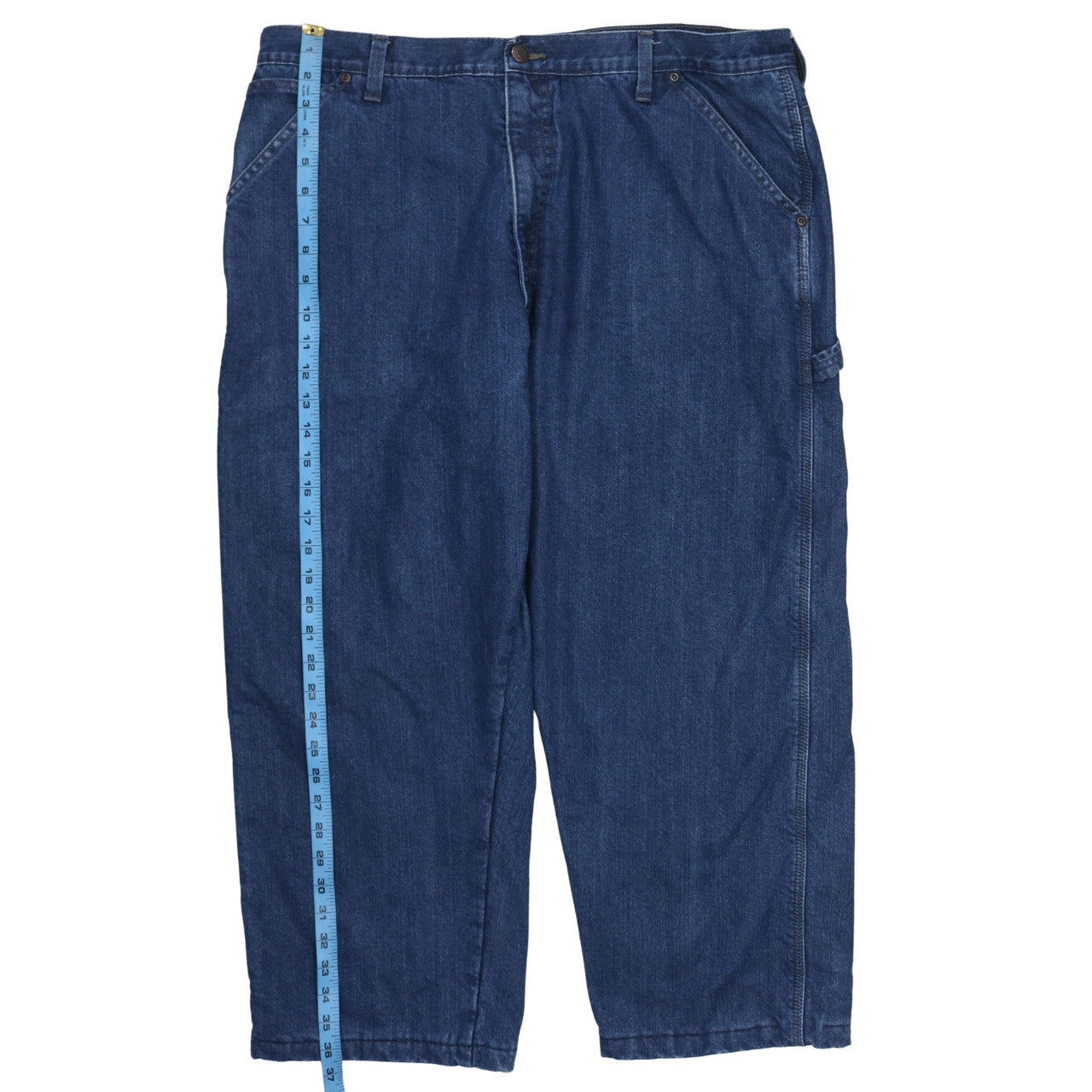 Wrangler Men Blue 40x30 Regular Fit Lined Denim Straight Jeans