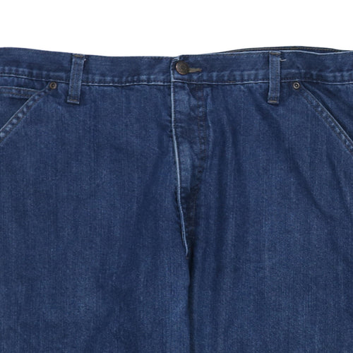 Wrangler Men Blue 40x30 Regular Fit Lined Denim Straight Jeans