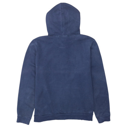 Puma Mens Blue Pullover Hoodie XL Logo Fleece Sweatshirt