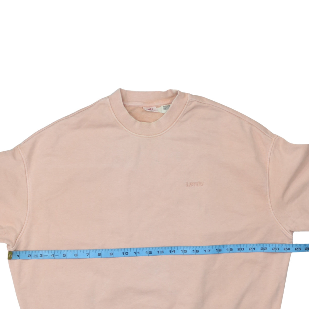 Levi's Women Pink Crew Neck Pullover Sweatshirt Size S Cotton Blend