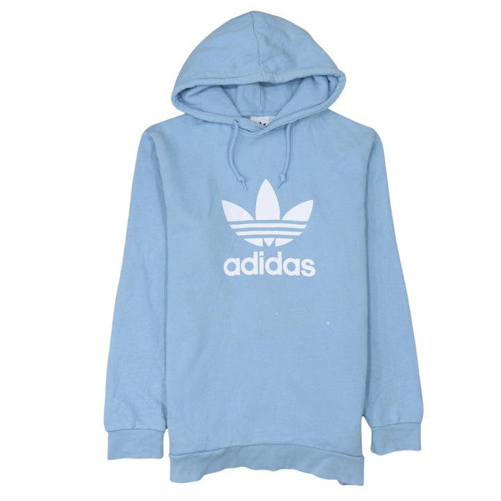 Adidas Men Blue Pullover Hoodie M Logo Sportswear