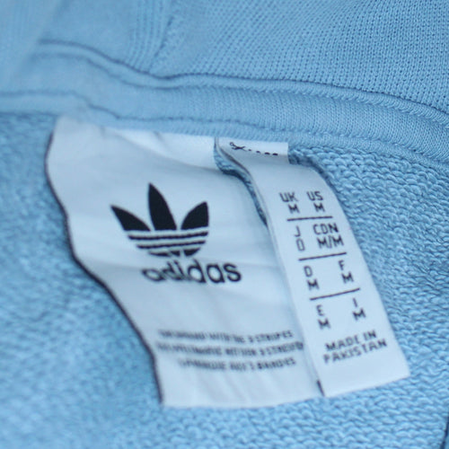Adidas Men Blue Pullover Hoodie M Logo Sportswear