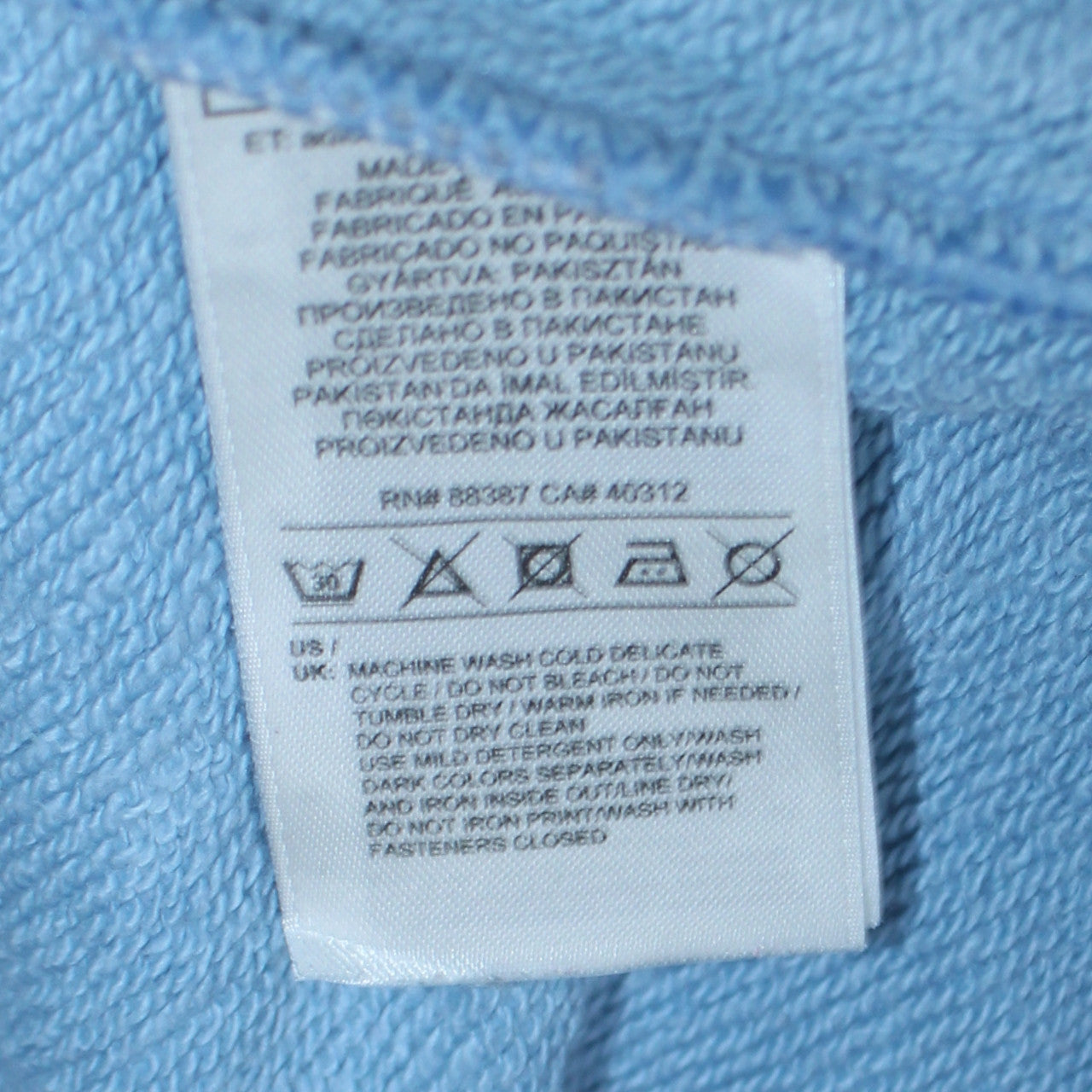Adidas Men Blue Pullover Hoodie M Logo Sportswear