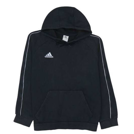 Adidas Men Black Pullover Hoodie M Classic Fleece Athletic
