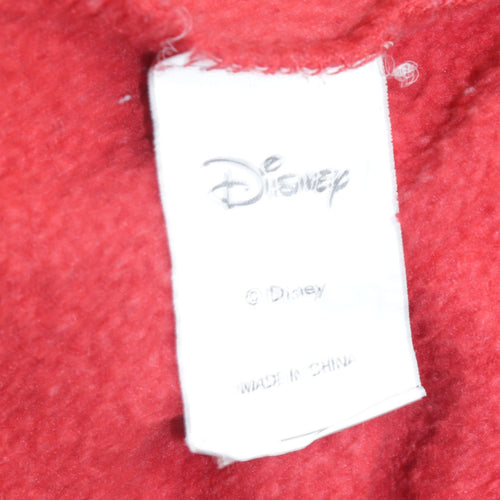 Disney Women Red Mickey Mouse Pullover Sweatshirt L