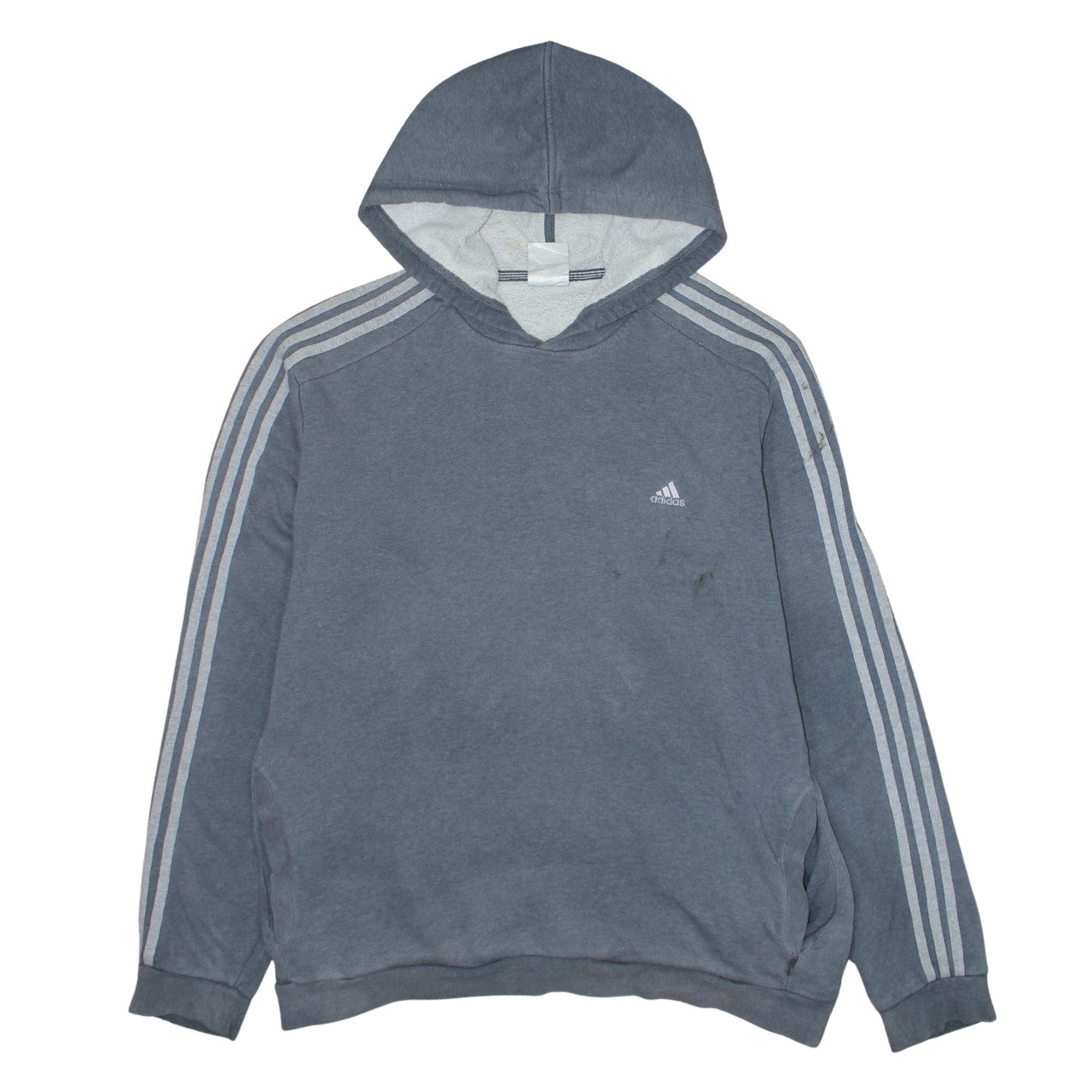 Adidas Men's Grey Pullover Hoodie Size M Sportswear
