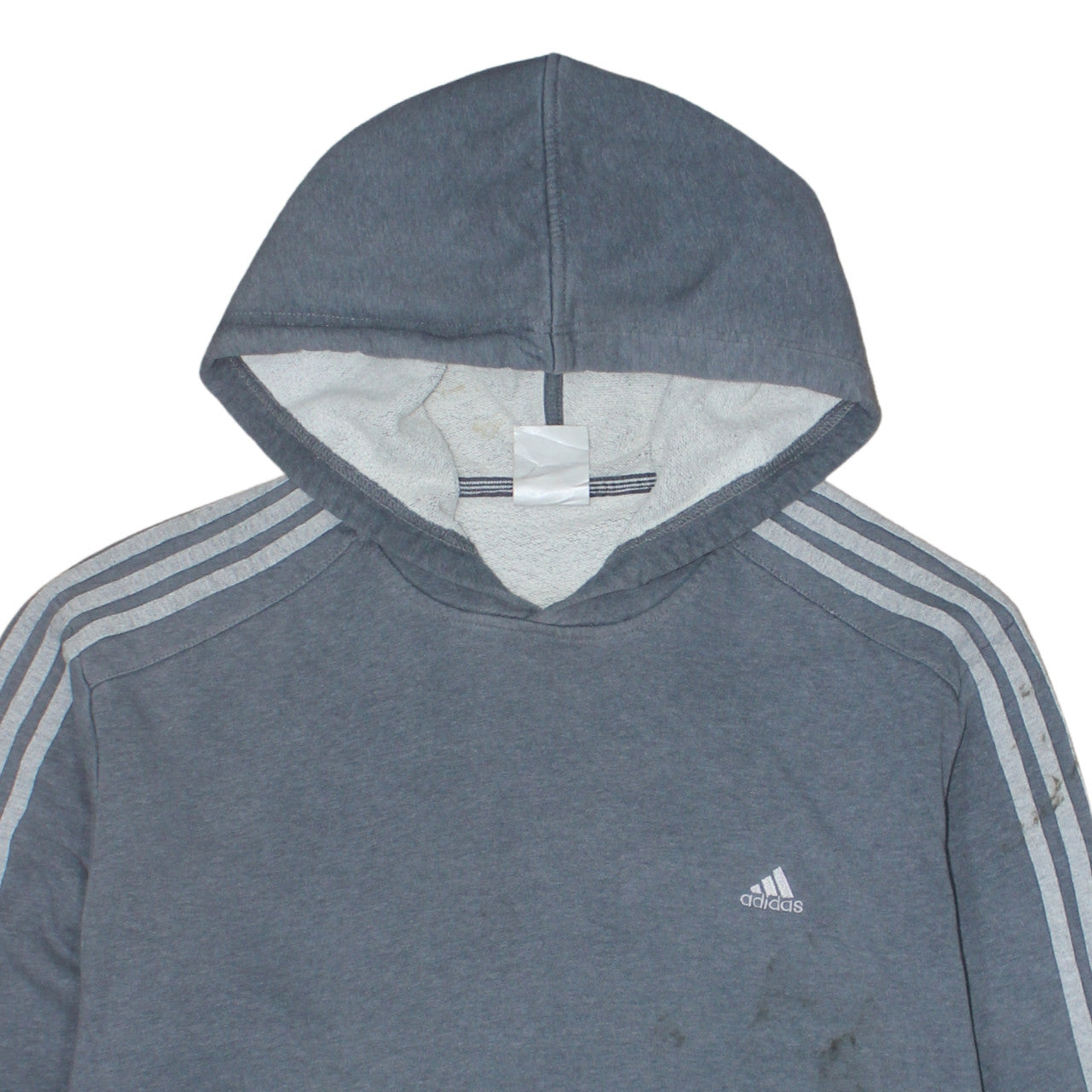 Adidas Men's Grey Pullover Hoodie Size M Sportswear
